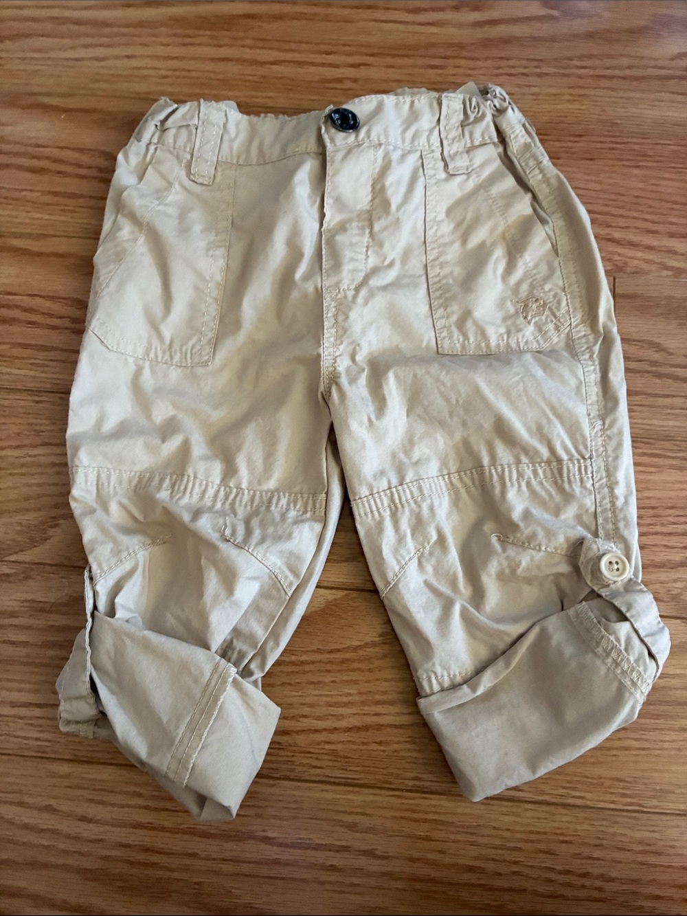 20/25$ 🧸 Kids Lightweight Roll-Up Khaki Cargo Pants